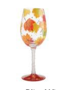 Painted Wine Glass