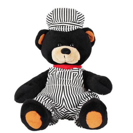 8.5" Sitting Engineer Black Bear