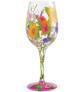 Painted Wine Glass