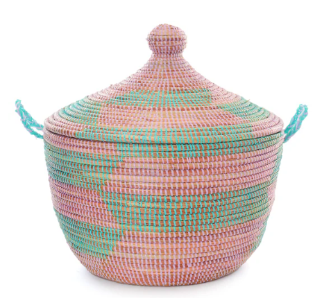 Herringbone Tribal Basket