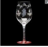 Painted Wine Glass