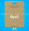 Giraffe, Heart, Butterfly Necklace