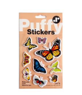 J6R6 Puffy Stickers