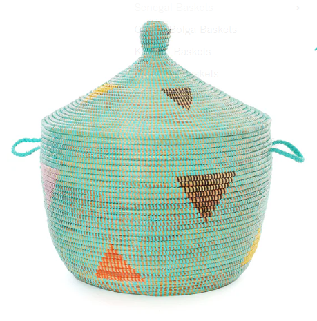 Herringbone Tribal Basket