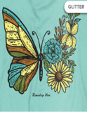 Flower Butterfly Youth Tee