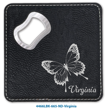 Leatherette Square Bottle Opener