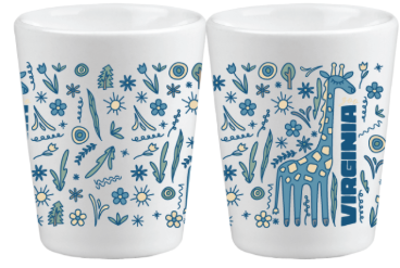 Giraffe & Floral Sublimation Drinkware