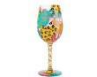 Painted Wine Glass