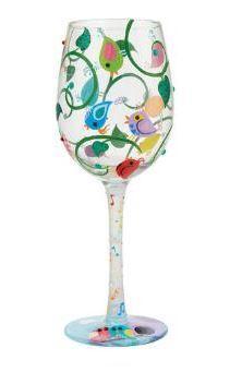 Painted Wine Glass