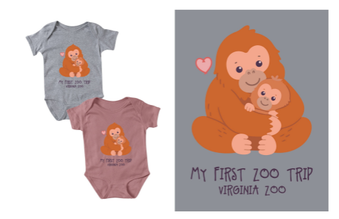 My First Zoo Trip Orangutan Onesie