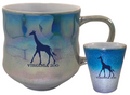 Giraffe Iridescent Ripple Mug 15oz
