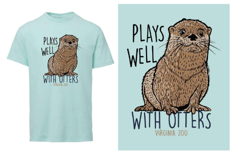 Plays Well with Otters T-Shirt