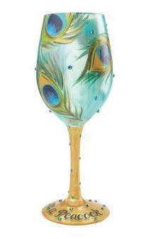 Painted Wine Glass