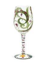 Painted Wine Glass