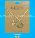 Disc & Turtle Chain Necklace